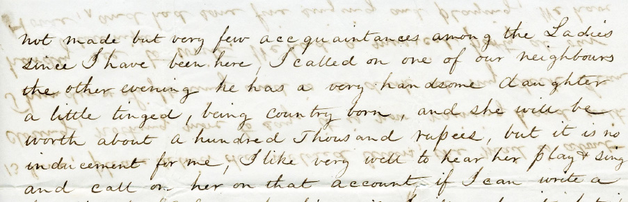 Page 2 of Otis Blake's letter regarding marriage to his mother.