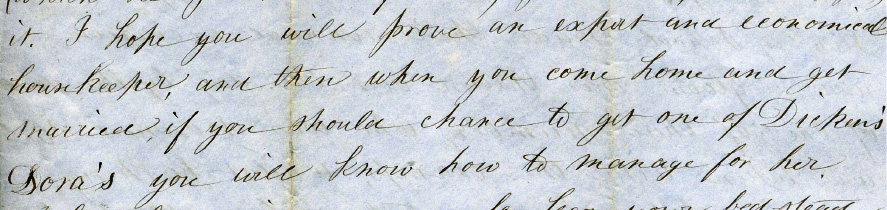 Passage in letter from Elizabeth Everett to Otis Blake Everett regarding marriage.